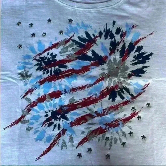 North River Graphic Printed Slub T-Shirt Short Sleeve in White Size Large NWT - Picture 5 of 10